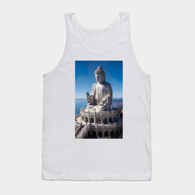 maitreya buddha statue Tank Top by Maverick Media